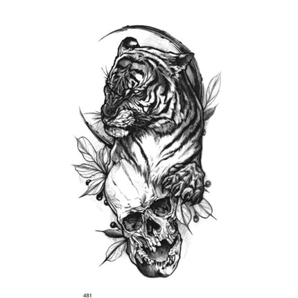 Temporary Tattoo Half Sleeve for Arm Back Leg 11 pcs