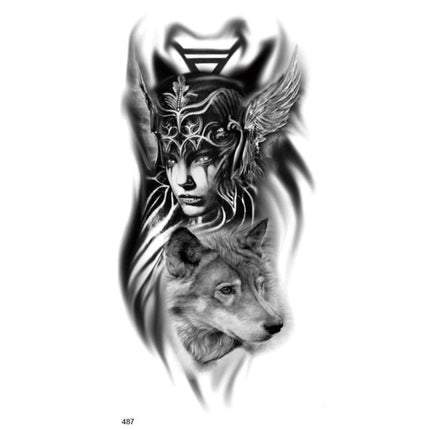 Temporary Tattoo Half Sleeve for Arm Back Leg 11 pcs