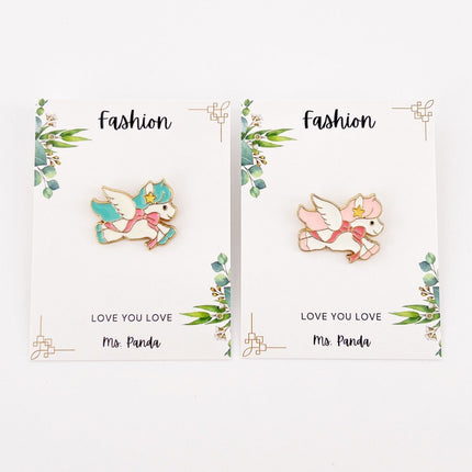 Mini Unicorn Pins (Set of 2), Cute Anime Lapel Enamel Pins